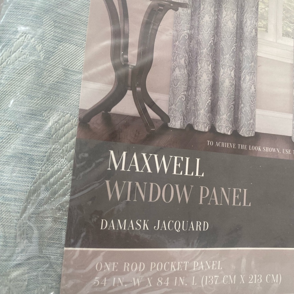 Maxwell Damask Jacquard Window Panel